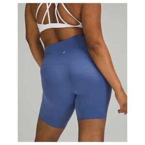 Lululemon high rise align shorts water drop blue 2
